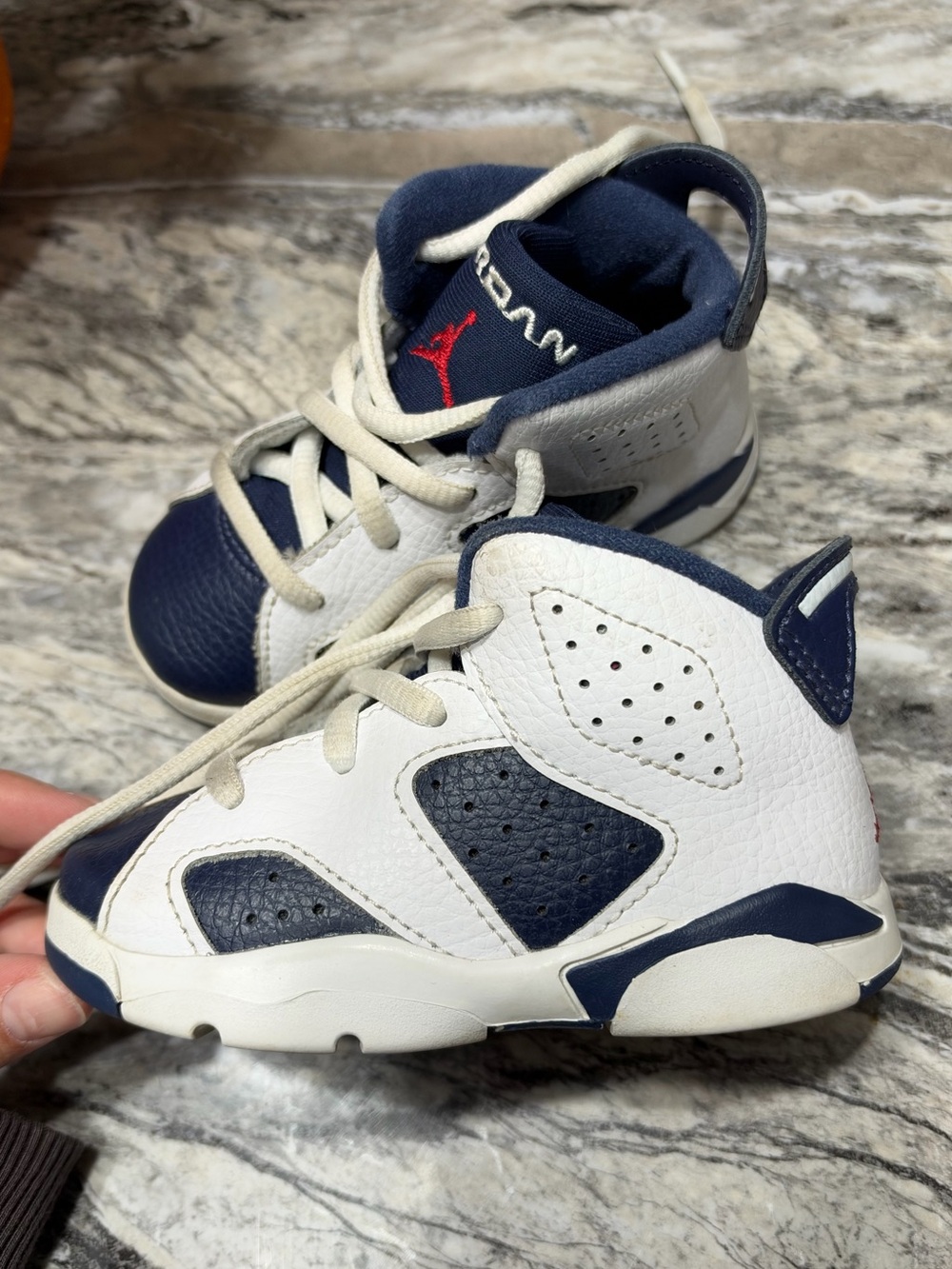 Air Jordan 6 Retro “Olympic” Sneakers- Toddlers Size 6C
